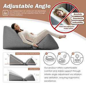 <span class=keywords><strong>Inflatable</strong></span> वेज तकिया समायोज्य नींद समर्थन कुशन लाउंज आराम कुर्सी के लिए रहने वाले कमरे के फर्नीचर के लिए बिस्तर - Product Image 6