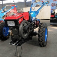 Tractor Agrícola Versátil de 8-32 HP con Motor Diésel, Cultivador Manual con Tracción en 2 Ruedas y Alta Productividad para Granja y Jardín