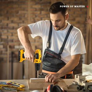 Perceuse à colonne sans fil à percussion, ensemble d'outils de qualité industrielle, moteur sans balais 21V, mandrin auto-serrant, perceuse magnétique à vitesse variable OEM 40N - Product Image 6