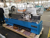 Alésage de broche 52mm, Machine de tour manuel en métal pour l'acier