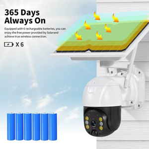 Telecamera di sicurezza solare senza fili per esterni, <span class=keywords><strong>sistema</strong></span> di <span class=keywords><strong>sorveglianza</strong></span> per la visione notturna Wifi, per uso domestico e aziendale - Product Image 3