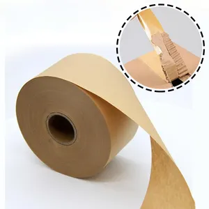 Армированная коричневая лента из крафт-бумаги для тяжелых перевозок и упаковки картонных коробок