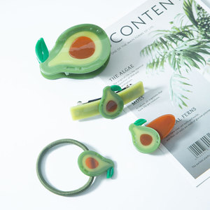 กิ๊บติดผมอะโวคาโด Chasesun ขนาด 6.5 ซม. กิ๊บหนีบผมขนาดเล็กสำหรับผู้หญิง เครื่องประดับผมแฟชั่นลำลอง - Product Image 4