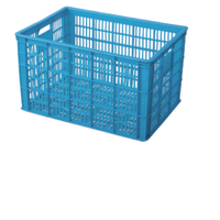 Caisses en plastique solides en HDPE de haute qualité avec couleur et logo personnalisés pour le stockage en boulangerie, utilisation industrielle, transport