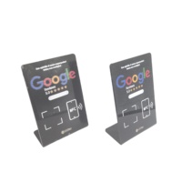 Soporte acrílico NFC con Google Review QR Code Table Display Hub Mini RFID Tag 13,56 MHz Interfaz de comunicación Tienda de revisión