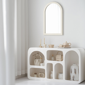 Altri mobili per <span class=keywords><strong>soggiorno</strong></span> scaffali per portico moderni norici scaffale di stoccaggio per vetrina rettangolare bianco per la decorazione - Product Image 3