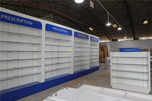 Cửa Hàng Y Tế Tường Đứng Kệ Kính Cho Hiển Thị Nội Thất Dược Phẩm - Product Image 2