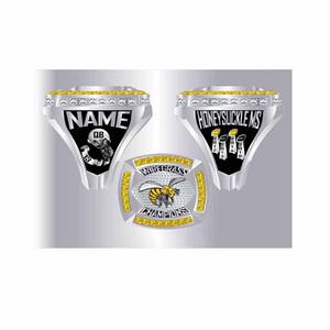 Vente en gros de bague de champion du Temple de la renommée du basket-ball avec logo personnalisé bagues en alliage de zinc bague de championnat sportif en métal doré - Product Image 3