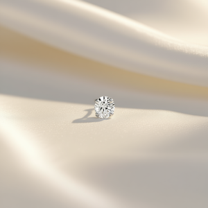 Orecchini a lobo rotondi con diamante E1378, montatura a griffe da 6 mm, gioielli classici unisex di alta qualità - Product Image 2