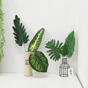 Feuille artificielle <span class=keywords><strong>de</strong></span> <span class=keywords><strong>Canna</strong></span> Watermelon Leaf Spring Rain Leaf pour mur végétal et décoration <span class=keywords><strong>de</strong></span> mariage, vente en gros transfrontalière - Product Image 2