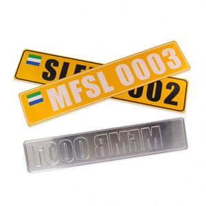 Placa de Matrícula de Aluminio Estándar de Alta Resistencia, Impresa con UV, para Automóvil, Camión o Remolque - Product Image 2