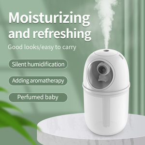 Bonito Mini humidificador de aire ultrasónico, difusor de llama de luz LED, difusor de Aroma de aceite esencial de simulación de coche para el hogar, Hotel, USB - Product Image 6