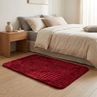 Tapis moelleux en fausse fourrure de lapin, effet nuage, doux et confortable, pour salon, chambre, coin lecture, ou comme tapis de détente.