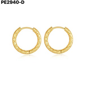 เอมี่ เอมี่ ฮูปต่างหู 2.5*8 เครื่องประดับแฟชั่นสตรีทรงเรขาคณิตชุบเงิน - Product Image 3