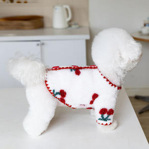 <span class=keywords><strong>Abrigo</strong></span> Cálido y Adorable para <span class=keywords><strong>Perro</strong></span>, Ropa de Otoño e Invierno para Mascotas, <span class=keywords><strong>Abrigo</strong></span> con Diseño de Cerezas - Product Image 4