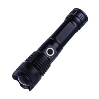 Lampe torche portable 1000 lumens, rechargeable par USB, en alliage d'aluminium, avec zoom, indice de protection IP65, lampe LED tactique pour extérieur