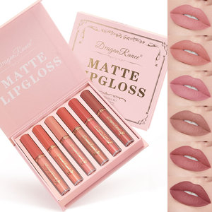 Dragon Ranee 6PCs Matte <span class=keywords><strong>Lip</strong></span> <span class=keywords><strong>Gloss</strong></span> Style Nude Impermeable Lindo No Blooming Makeup <span class=keywords><strong>Lip</strong></span> Set <span class=keywords><strong>Lip</strong></span> <span class=keywords><strong>Gloss</strong></span> - Product Image 6