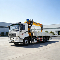 Nouvelle grue montée sur camion de 16 tonnes pour la construction, flèche à 5 sections, système de freinage pneumatique, boîte de vitesses et moteur, hauteur de levage de 21 m