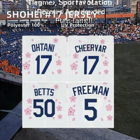 Jersey de Béisbol para Hombre, Diseño 2025, Alta Calidad, Ohtani # Ropa de Softbol 17, 100% Poliéster, Anti-UV, Sin Mangas, Marca OEM