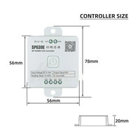 Pengontrol LED Bluetooth IC RGBW SPI DC 5V-24V SP639E 2.4GHz RF RC3 RB3 Remote Kit