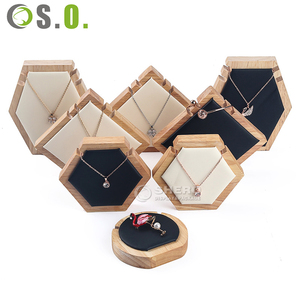 Premium Solid Wood Velvet Necklace Display <b>Stand</b> Luxury Jewelry Display for High End Jewelry Stores Wholesale High End - Product Image 3