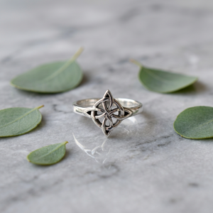 Wholesale Celtic Knot 925 Sterling <b>Silver</b> Handmade Geometric <b>Signet</b> <b>Ring</b> Unisex Vintage Gothic Wedding Party Statement Jewelry - Product Image 1