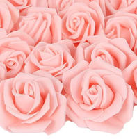 Têtes de fleurs artificielles en mousse PE de 7 cm, faites à la main - Haute exposition pour mariage, décoration de la maison, fête des mères et Noël