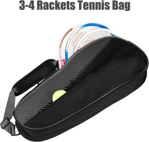 Échantillon gratuit - Sac à dos de tennis/pickleball Jiayuan en PVC imperméable de grande taille pour femmes et hommes - Contient 4 raquettes - Compartiment pour chaussures - 30-40L - Product Image 6