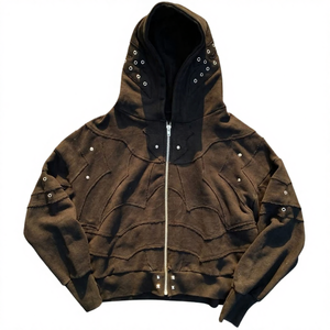 Sweat à capuche oversize en molleton de coton délavé au soleil d'hiver 370 g/m², style streetwear, vintage personnalisé, de bonne qualité, tendance - Product Image 3