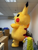 Costume de mascotte gonflable Pikachu en gros, personnage de dessin animé, 2m/2.6m, pour adultes