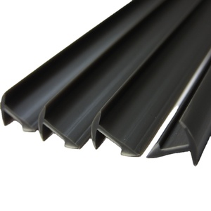 Venta caliente Flexible PVC T Perfil Black Rabble Producto con extrusión de plástico Modling para servicios de corte - Product Image 3