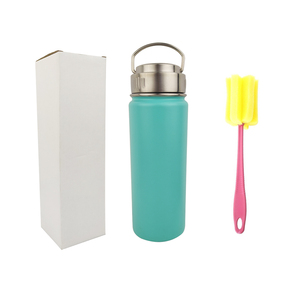 Bouteille d'eau isotherme en acier inoxydable à large ouverture de 32 oz et 40 oz avec couvercle à paille, gourde de sport anti-fuite, tasse de voyage personnalisable en gros - Product Image 4
