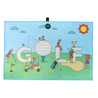 Serviette de golf en microfibre gaufrée brodée sur mesure, séchage rapide, luxe, sport, avec clip magnétique, couleur et logo personnalisés