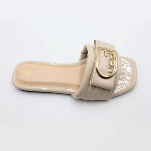 Ropa exterior, Sandalias planas que combinan con todo, zapatillas planas con punta abierta para mujer, zapatillas de playa para mujer, nuevo estilo de verano - Product Image 4