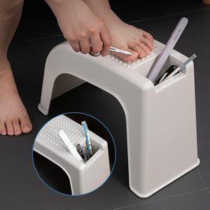 Plastic Pedicure Ernogomic Ottoman Tray Foot Rest <b>Stool</b> - Product Image 2