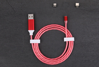 Cable USB 3 en 1, Cable de carga magnética con luz LED fluida Visible para varios teléfonos inteligentes y tabletas tipo C/Micro USB