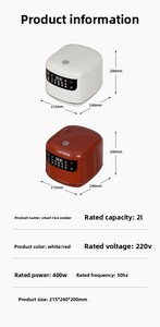 <span class=keywords><strong>Cuiseur</strong></span> à <span class=keywords><strong>riz</strong></span> intelligent 2L pour <span class=keywords><strong>cuiseur</strong></span> électrique multifonctionnel pour <span class=keywords><strong>2</strong></span> <span class=keywords><strong>personnes</strong></span> avec tasse à mesurer boîtier en plastique pour dortoir domestique - Product Image 6