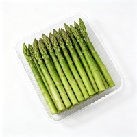 Grote, transparante PET plastic productenbak, vierkant, voor fruit, groenten en salades, geschikt voor supermarkten