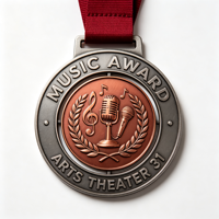 Médaille d'or personnalisée pour le sport, médailles de trophée gravées sur mesure pour les compétitions et événements sportifs