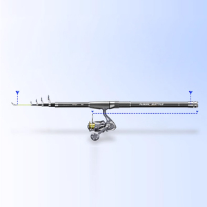 <span class=keywords><strong>Canne</strong></span> à pêche en <span class=keywords><strong>carbone</strong></span> de haute qualité 2.1m-3.6m Super léger 5/6/7/8 Sections télescopique longue poignée <span class=keywords><strong>canne</strong></span> à pêche en Fiber de <span class=keywords><strong>carbone</strong></span> - Product Image 2