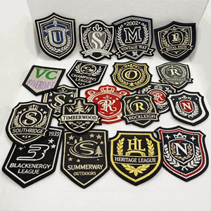 Wholesale Design Iron <b>On</b> Puff Embroidery <b>Patches</b> Die Cut Letter Logo Colorful <b>Patch</b> Custom Embroidered For Clothing - Product Image 3