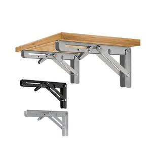 16 Inch Wholesale Furniture Hardware Custom <b>Floating</b> Stainless Steel L Corner <b>Bracket</b> Mounting Folding <b>Shelf</b> Wall <b>Brackets</b> - Product Image 5