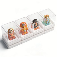 Keycaps Artisanaux Personnalisés en Résine Imprimés en 3D, Thème Zodiaque et Dessins Animés, pour Clavier Mécanique