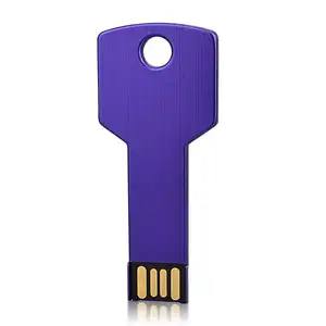 Custom Metal Key Shape USB Flash Drive 16GB 8GB 64GB USB Flash Drive 3.0 Pen Drive With Free Logo