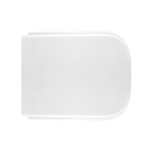 Siège de toilette pour cuvette Esedra Quadra, charnières extensibles blanches - Product Image 1