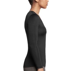 T-shirt de compression unisexe à manches longues pour le fitness, en polyester/nylon, personnalisable, accumulateur d'énergie - Product Image 2