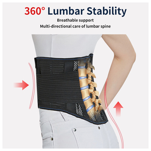 Ceinture de soutien lombaire réglable et respirante avec design en maille pour soulager les douleurs dorsales et corriger la posture, soutien lombaire pour adultes - Product Image 1