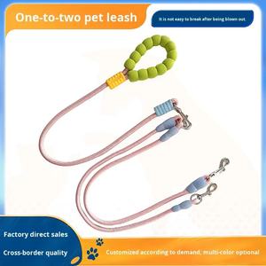 Многофункциональный поводок для собак с двумя крючками, цветной нейлоновый шнур, мягкая ручка из пены EVA, взрывобезопасный, для ношения на поясе, без рук - Product Image 6