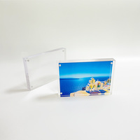 Cadre photo de table en plexiglas acrylique 4x6 autoportant transparent pour affichage