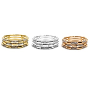 Anillo DE BODA fino de diamante Real chapado en oro blanco sólido de 14K de alta calidad confiable de fábrica directa de China para mujer - Product Image 4